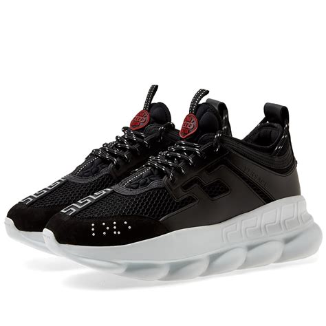 versace chain reaction sneakers all black|chain reaction sneakers Versace men's.